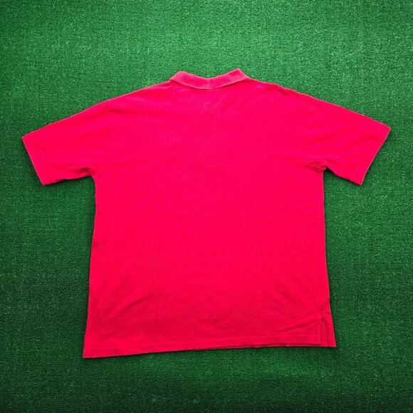 Disney Store Polo Shirt Mens 2XL Red Short Sleeve‎ Embroidered Big Bad Wolf - Picture 7 of 7